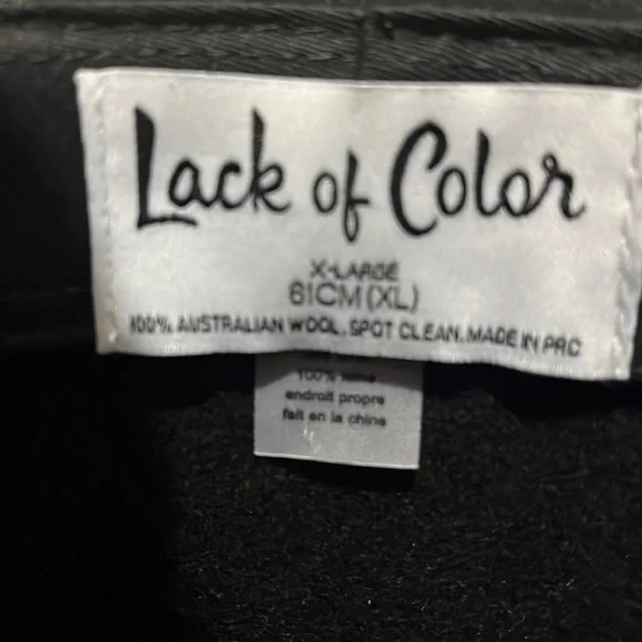 Lack Of Color | Accessories | Lack Of Color Prism Hat Black  display picture 1